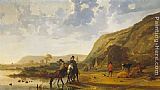 River Landscape with Riders by Aelbert Cuyp